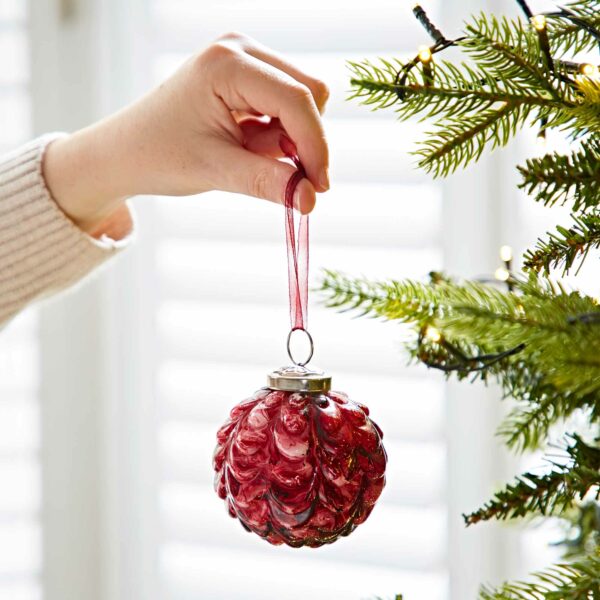 Ryka Coloured Recycled Glass Marble Baubles - Image 3