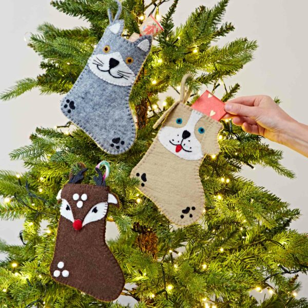 Felt Animal Christmas Stocking - Image 9