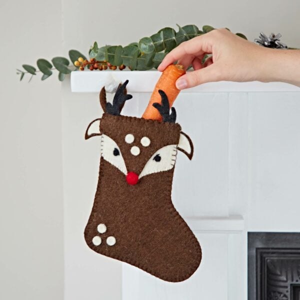Felt Animal Christmas Stocking - Image 7
