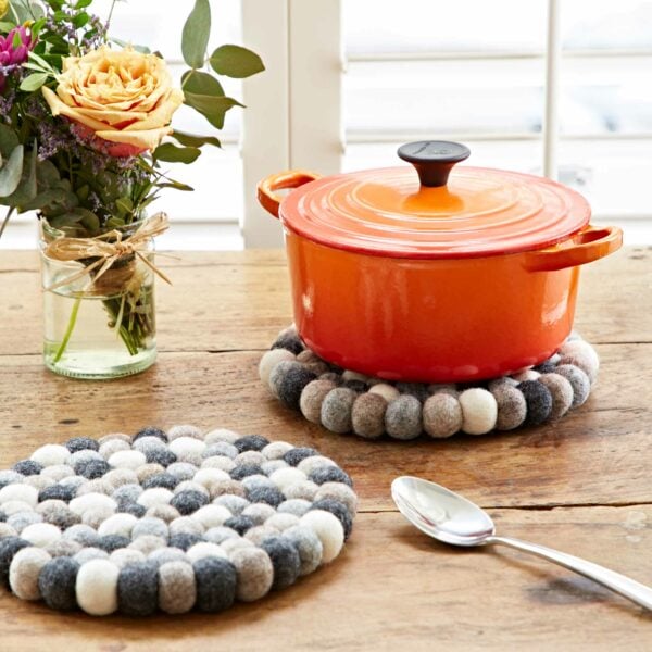 Handmade Felt Ball Trivet - Image 5