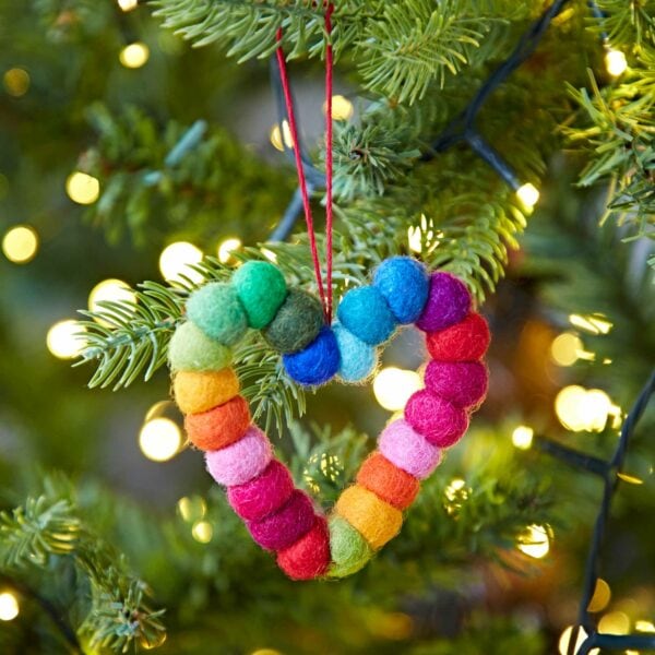 Felt Multicoloured Hanging Decoration - Image 5