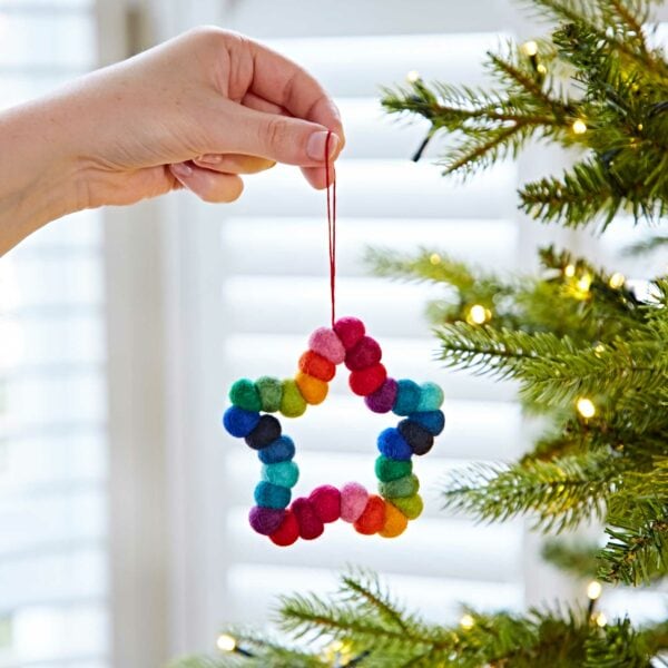 Felt Multicoloured Hanging Decoration - Image 6