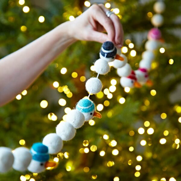 Felt Snowman Garland - Image 3