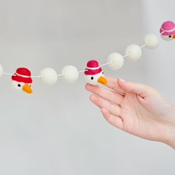 Felt Snowman Garland - Image 7