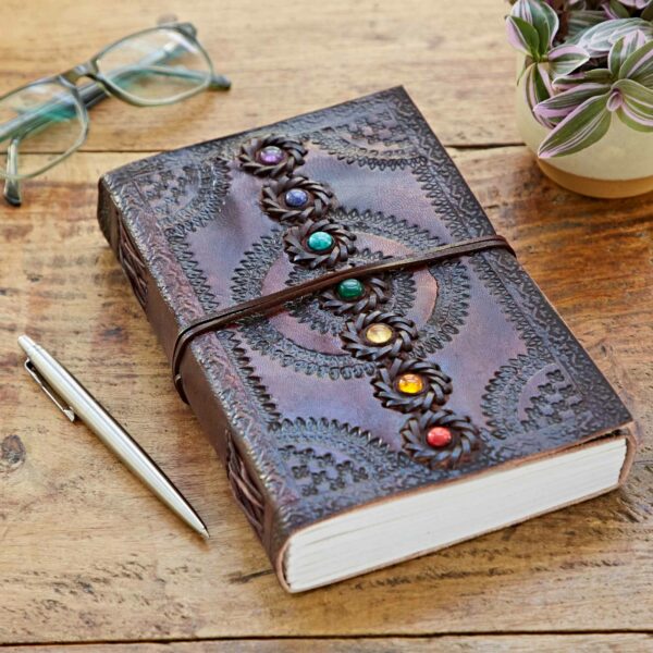 Chakra Journal Leather Embossed