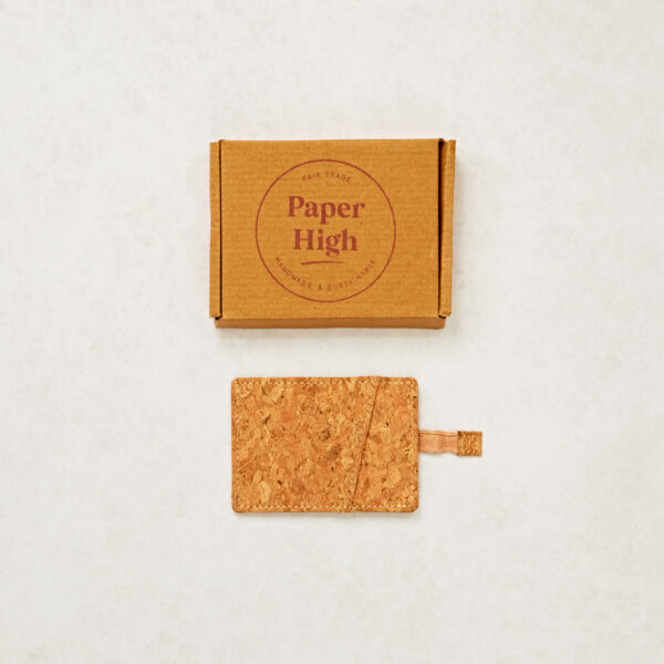 Natural Cork Sliding Credit Card Holder.