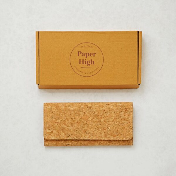 Natural Cork Clutch Purse.