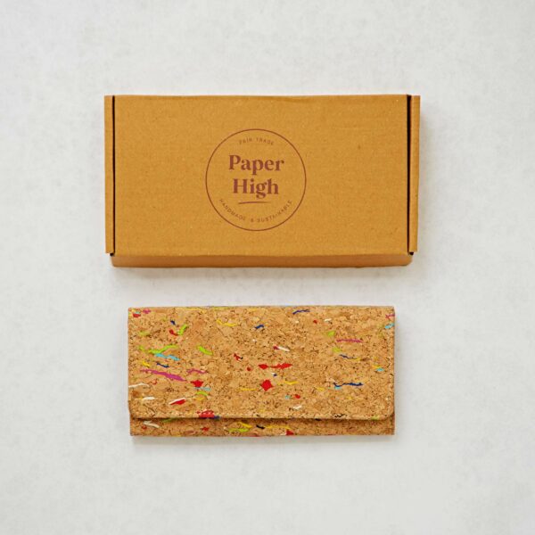 Natural Cork Clutch Purse.