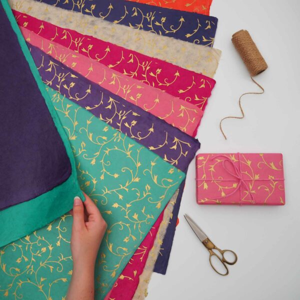 Floral Lokta Gift Wrap