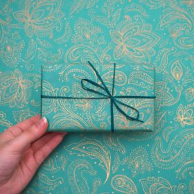 Aqua Paisley