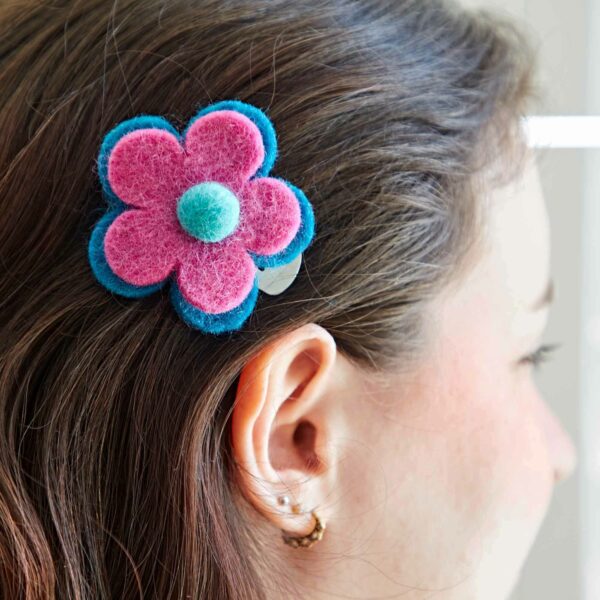 Felt Flower Hair Clip - Image 7