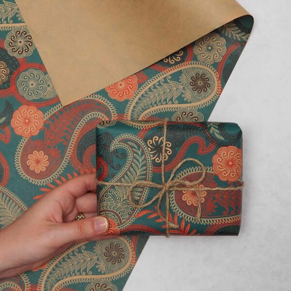 Paisley Patterned Gift Wrap - Image 3