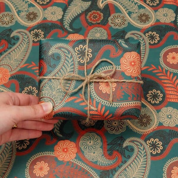 Paisley Patterned Gift Wrap