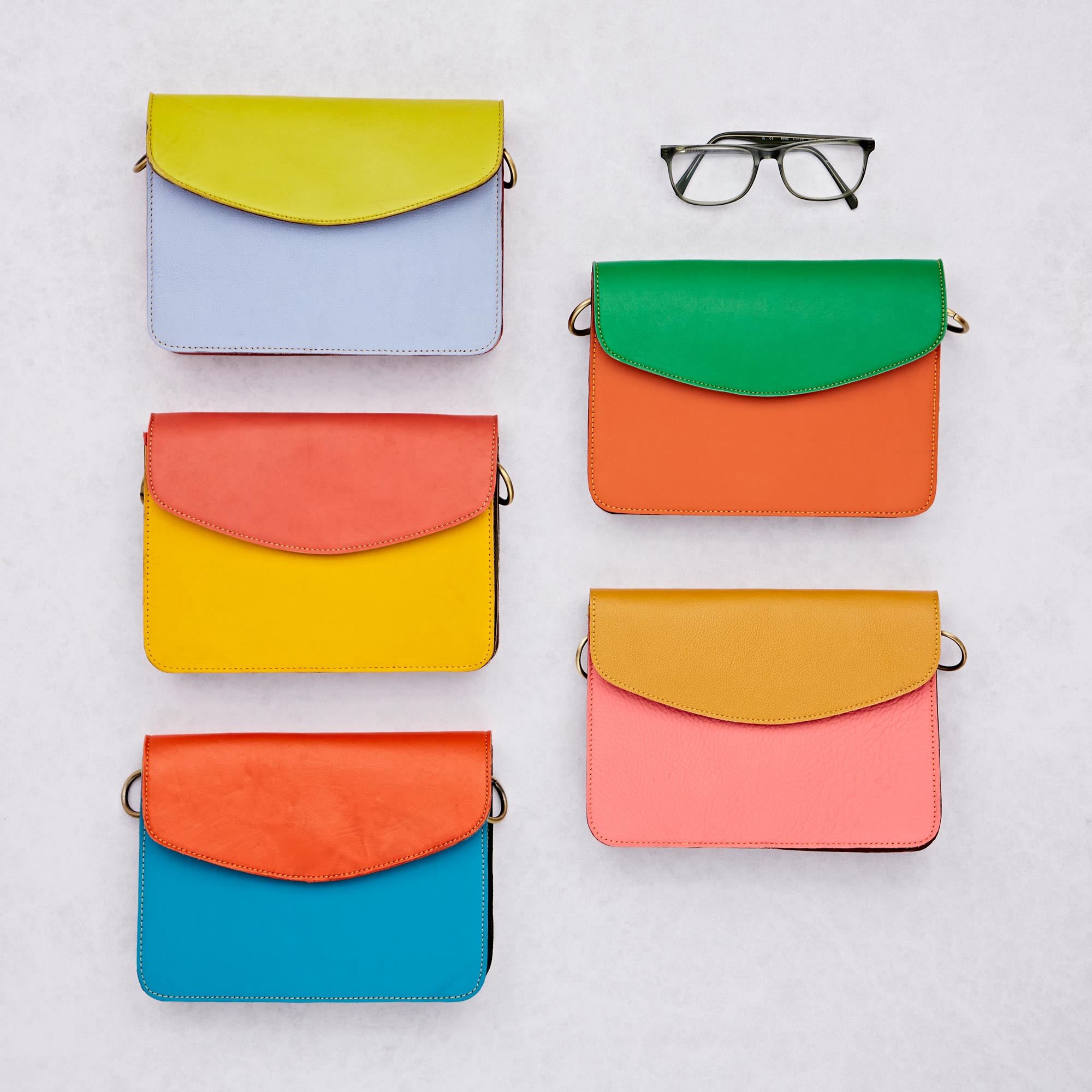 Lara Recycled Leather Crossbody Bag